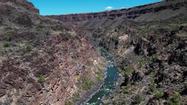 Aerial View Rio Grande River Gorge Taos New Mexico — Vídeo de Stock