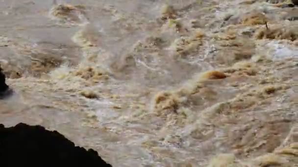 Footage Water Flowing River Water River Canals — Vídeo de Stock