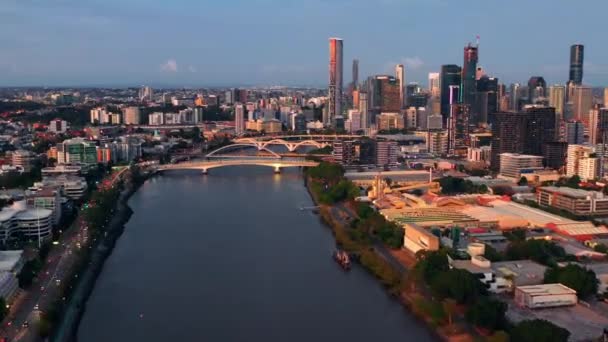 Toowong Riverside Suburb City Brisbane Queensland Australia Hyperlapse — Stock video