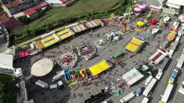 Aerial View Fairground City — Video