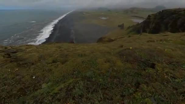 Walking Coast Iceland — Stockvideo