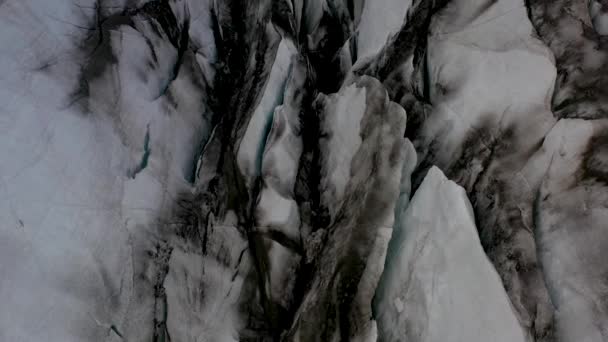 Aerial Glacier Iceland Tilt — Stockvideo