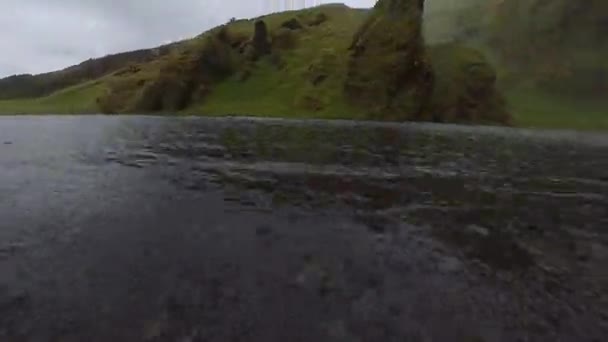 Black Beach Iceland Time Lapse — Stockvideo