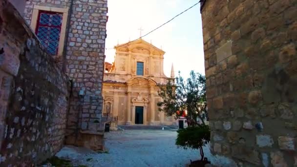 Dubrovnik Cathedral Roman Catholic Cathedral Seat Diocese Dubrovnik Old Town — Wideo stockowe