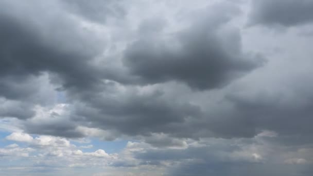 Dramatis Timelapse Gray Clouds Moving Sky Dalam Bahasa Inggris Langit — Stok Video
