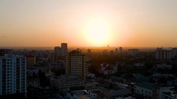 Dar Salaam Tanzania June 2022 Cityscape Dar Salaam Sunset Featuring — Stok video