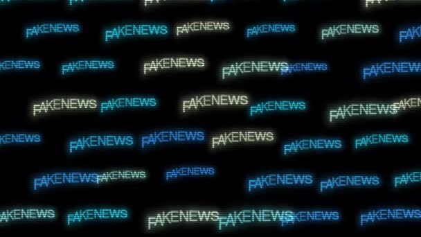 Fake News Kinetic Animated Text — ストック動画