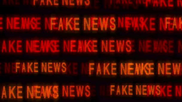 Fake News Kinetic Animated Text — Stockvideo