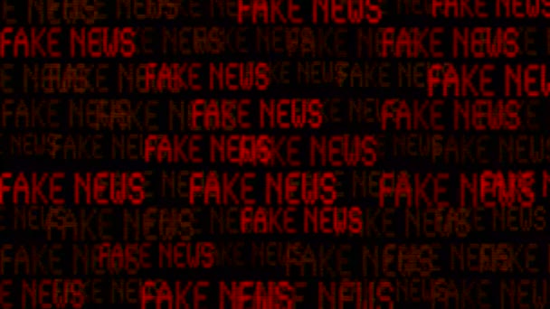 Fake News Kinetic Animated Text — ストック動画