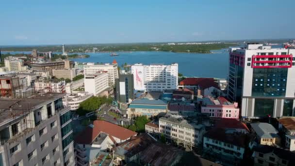 Dar Salaam Tanzania June 2022 Cityscape Dar Salaam Day Features — 图库视频影像