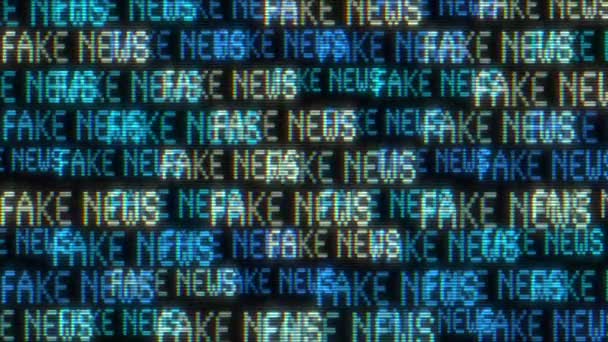 Fake News Kinetic Animated Text — Vídeos de Stock