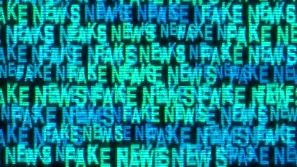 Fake News Kinetic Animated Text — Vídeo de Stock