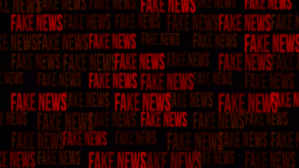 Fake News Kinetic Animated Text — Stock Video