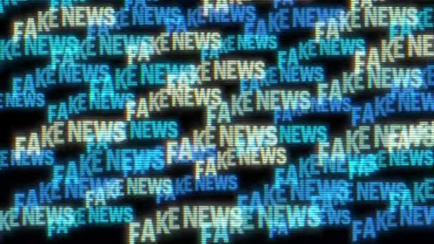 Fake News Kinetic Animated Text — Vídeo de Stock
