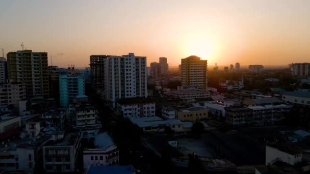 Dar Salaam Tanzania June 2022 Cityscape Dar Salaam Sunset Featuring — Stockvideo