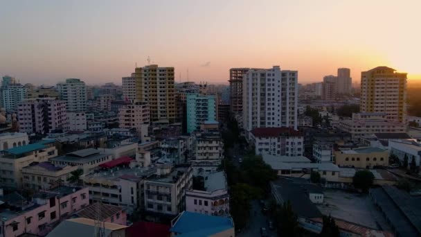 Dar Salaam Tanzania June 2022 Cityscape Dar Salaam Sunset Featuring — Vídeo de Stock