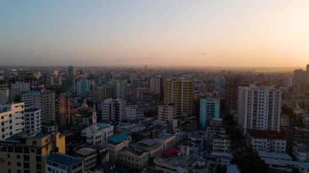 Dar Salaam Tanzania June 2022 Cityscape Dar Salaam Sunset Featuring — 图库视频影像