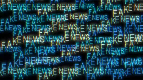 Fake News Kinetic Animated Text — Vídeos de Stock