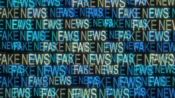 Fake News Kinetic Animated Text — Stockvideo