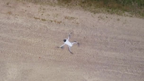 Dji Mavic Mini Pro Flight Seen Aerial Top — Vídeo de Stock
