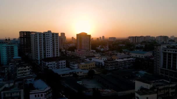 Dar Salaam Tanzania June 2022 Cityscape Dar Salaam Sunset Featuring — Wideo stockowe