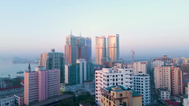 Dar Salaam Tanzania June 2022 Cityscape Dar Salaam Sunrise Featuring — Wideo stockowe