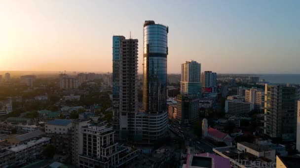 Dar Salaam Tanzania June 2022 Cityscape Dar Salaam Sunset Featuring — Stockvideo