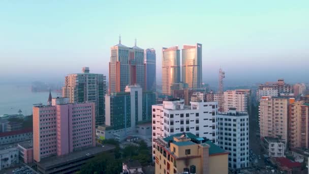 Dar Salaam Tanzania June 2022 Cityscape Dar Salaam Sunrise Featuring — Stockvideo