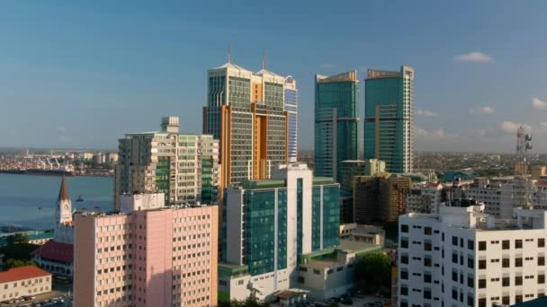 Dar Salaam Tanzania June 2022 Cityscape Dar Salaam Day Features — Wideo stockowe