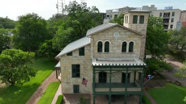 King William Historic District San Antonio Texas Aérienne Montante Avec — Video