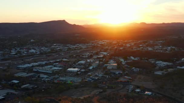 Beautiful Sunset Alice Springs Town Northern Territory Australia — Vídeos de Stock