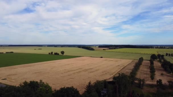 Nature Painted Artist Beautiful Aerial View Flight Fly Backwards Drone — Stok video