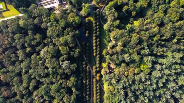 Gardens Surrounding Het Loo Palace Netherlands View — Stock video