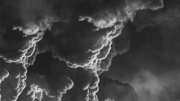 Thunderstorm Gray Black Cloud — Stock video