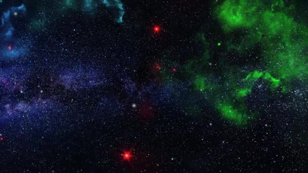 Bright Red Stars Universe — 图库视频影像