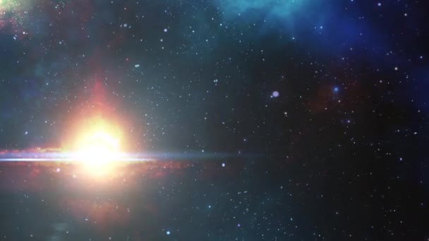 Bright Light Star Studded Space — Stockvideo