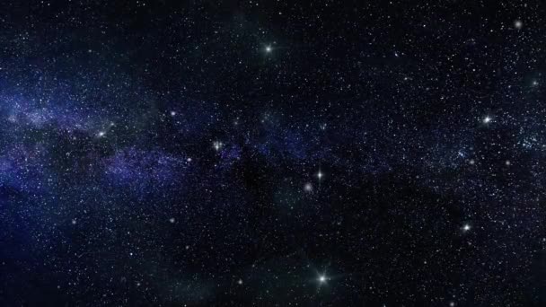 Σμήνη Αστέρων Orion Που Κινούνται Στο Διάστημα — Αρχείο Βίντεο