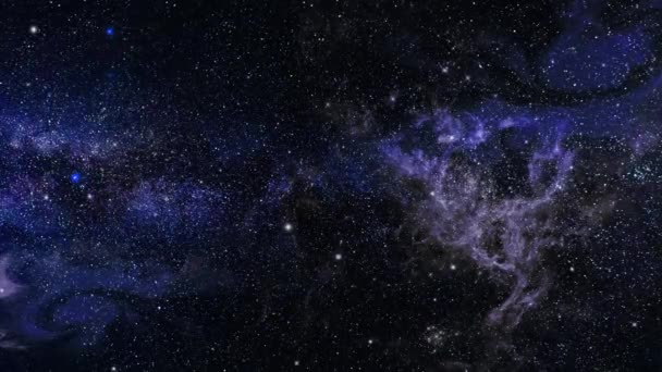 Clouds Nebula Stars Space — 图库视频影像