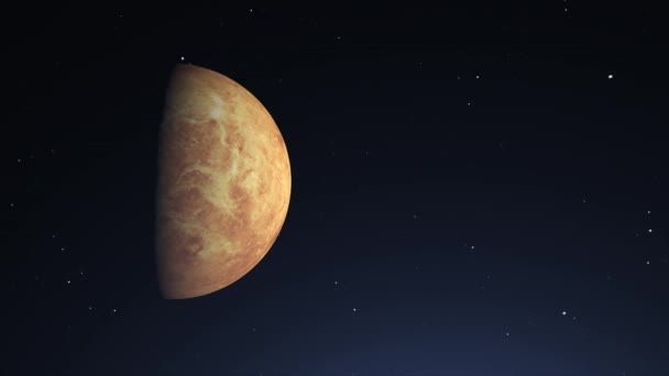 Planet Venus Moving Space — Video Stock