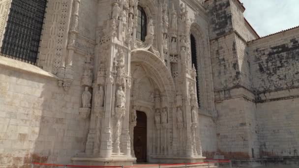 Jeronimos Monastery One Great Triumphs European Gothic Unesco Has Classified — Stock Video