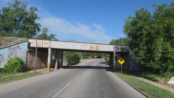 Traveling Illinois State Tollway Roads Streets Construction Slow Traffic Rush — Vídeos de Stock