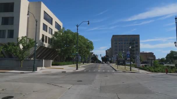 Reisen Illinois State Tollway Straßen Und Straßen Bau Verlangsamen Den — Stockvideo