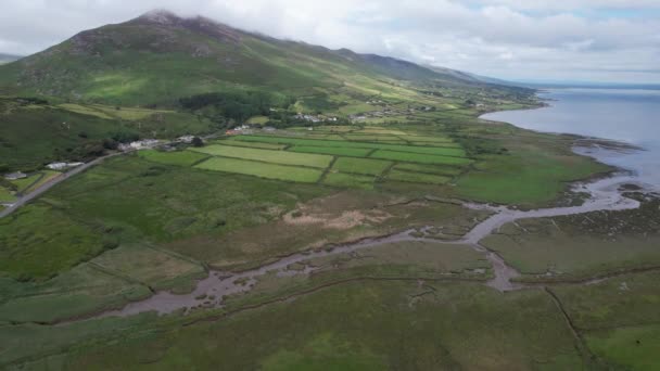 Dingle Peninsula Southwest Atlantic Coast Ireland Drone Aerial View — Vídeo de stock