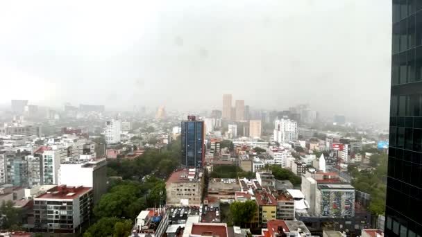 Timelapse Tempestade Maciça Cidade México — Vídeo de Stock
