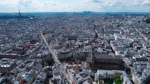 Saint Vincent Paul Catholic Church Gare Nord Transit Station Paris — 图库视频影像