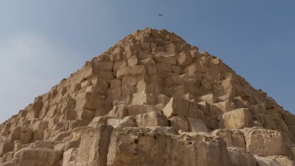 Egyptiska Pyramiden Khufu Giza Arkitektoniskt Underverk — Stockvideo