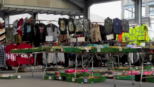 Wimborne Minster Covered Market English County Dorset Now Closed Relocated — Stok video