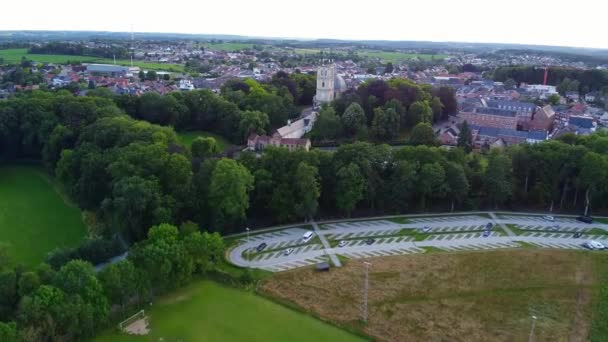 Small City Scherpenheuvel Belgium — Stockvideo