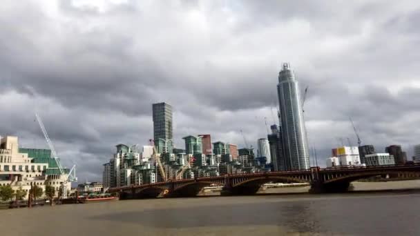 Timelapse Shard Building Downtown London — Stock Video