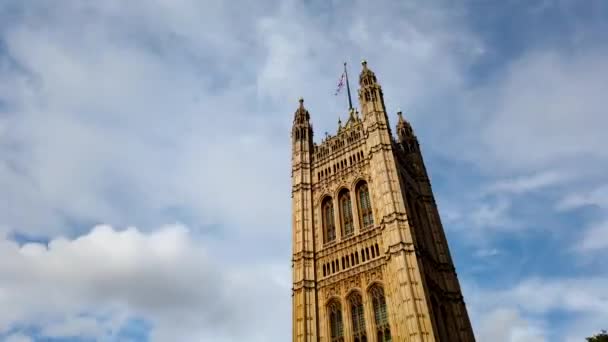 Timelapse British Parliament London — ストック動画